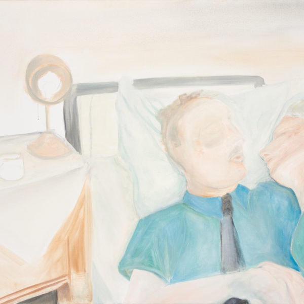 Malerei, Öl auf Leinwand,100 cm x80 cm, der Suizid Stefan Zweigs, artist: Franziska King