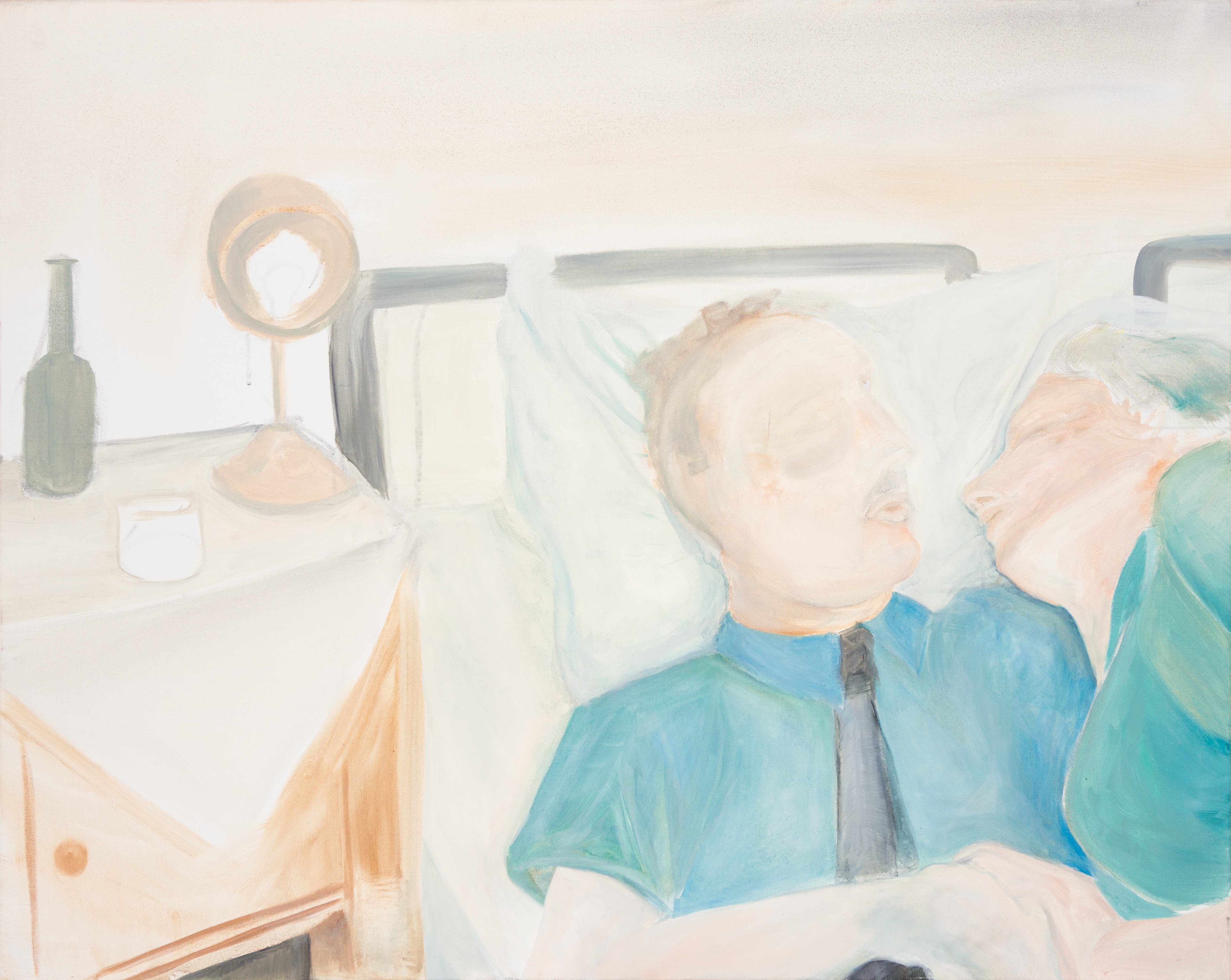 Malerei, Öl auf Leinwand,100 cm x80 cm, der Suizid Stefan Zweigs, artist: Franziska King